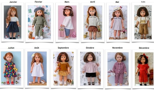 Patron original poupees modes - ,